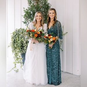 Emerald Green Sequin Dress